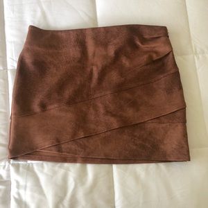 Free People Faux Suede mini skirt